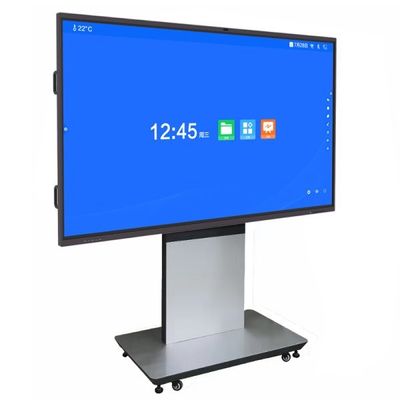 IR 4K LCD Touchscreen Interactive Whiteboard Smart Touch With Movable Stand