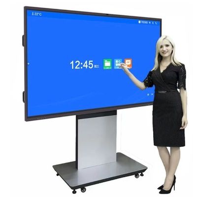 شاشة LED تفاعلية 65 بوصة تعمل باللمس بنظام تشغيل Android 11.0 OS Lcd مع 4K Ultra HD 3840 X 2160P